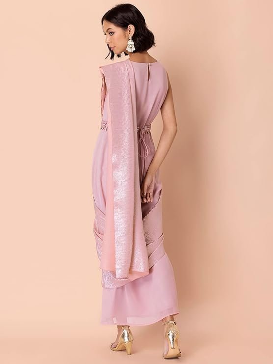 Indya Women Pre-Draped Saree - Image 5