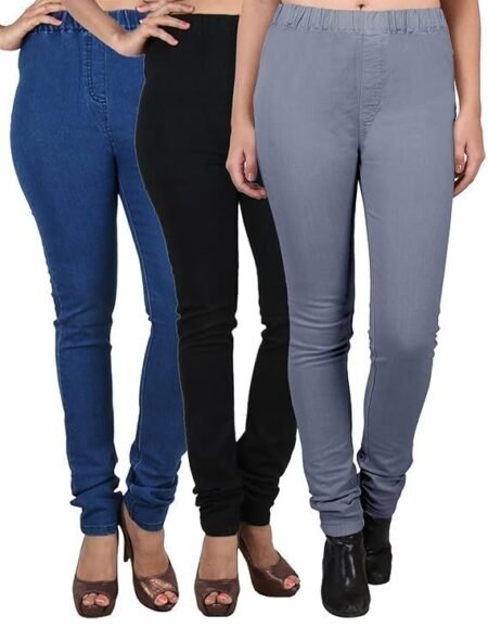 DUEFIT Women's Jegging (Combo Pack of 3)