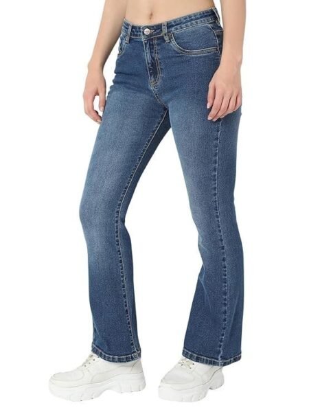 AKA CHIC Mid Rise Womens Boot Cut Jeans