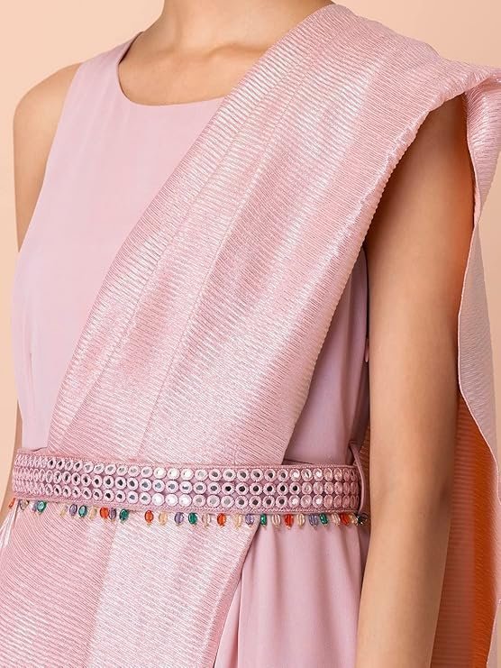 Indya Women Pre-Draped Saree - Image 3